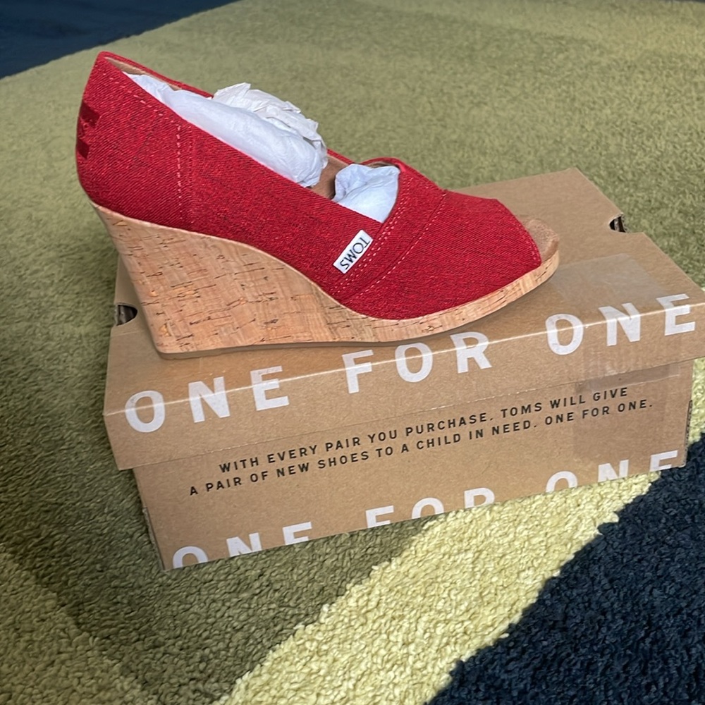 TOMS Classic Red Shoes